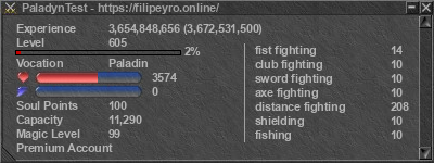 Signature for player PaladynTest